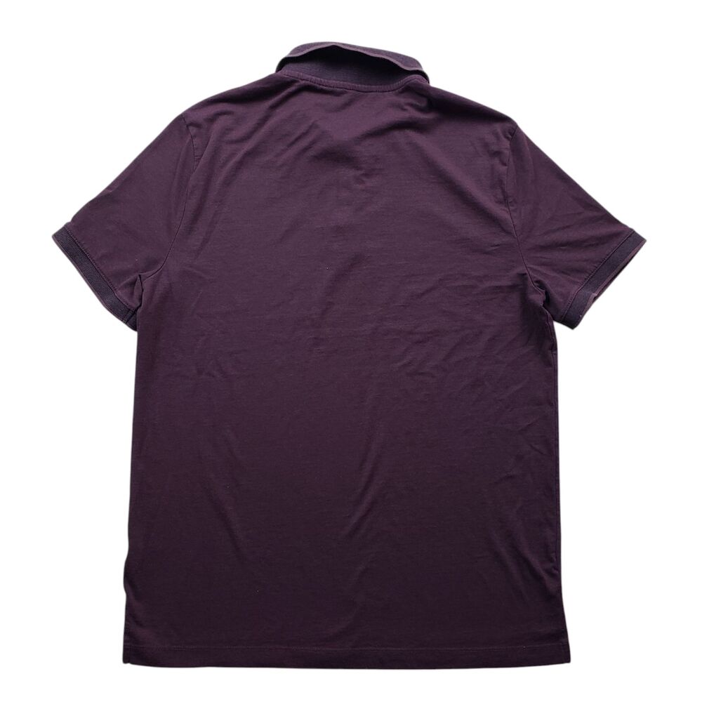 Axist Polo Shirt Mens Medium Burgundy - Picture 8 of 9